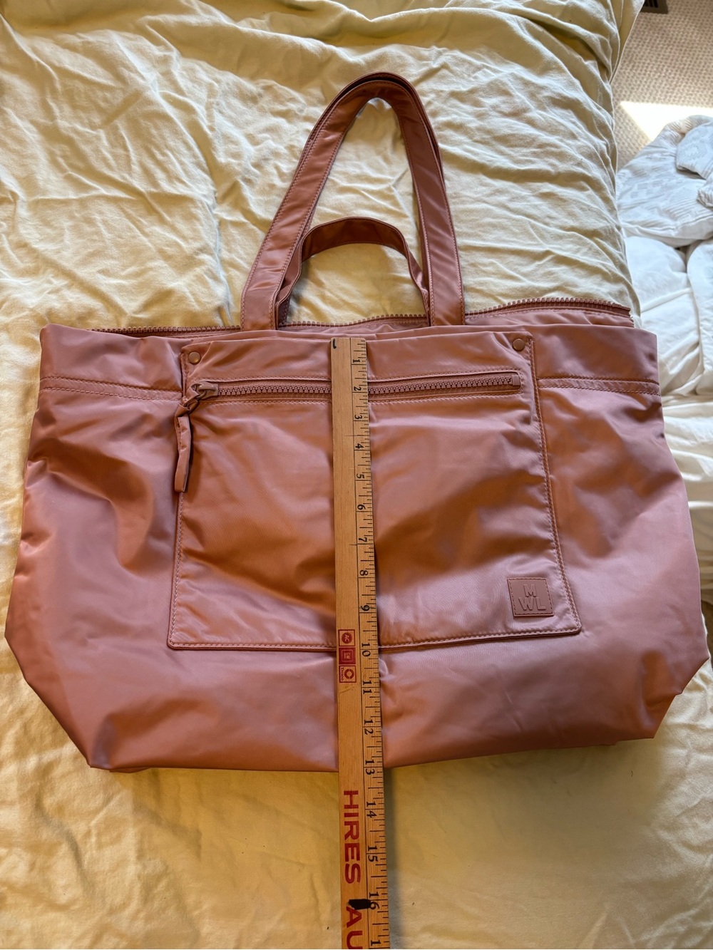 Madewell MWL (Re)sourced Tote Bag in Pink or Rose Gold - Picture 3 of 8